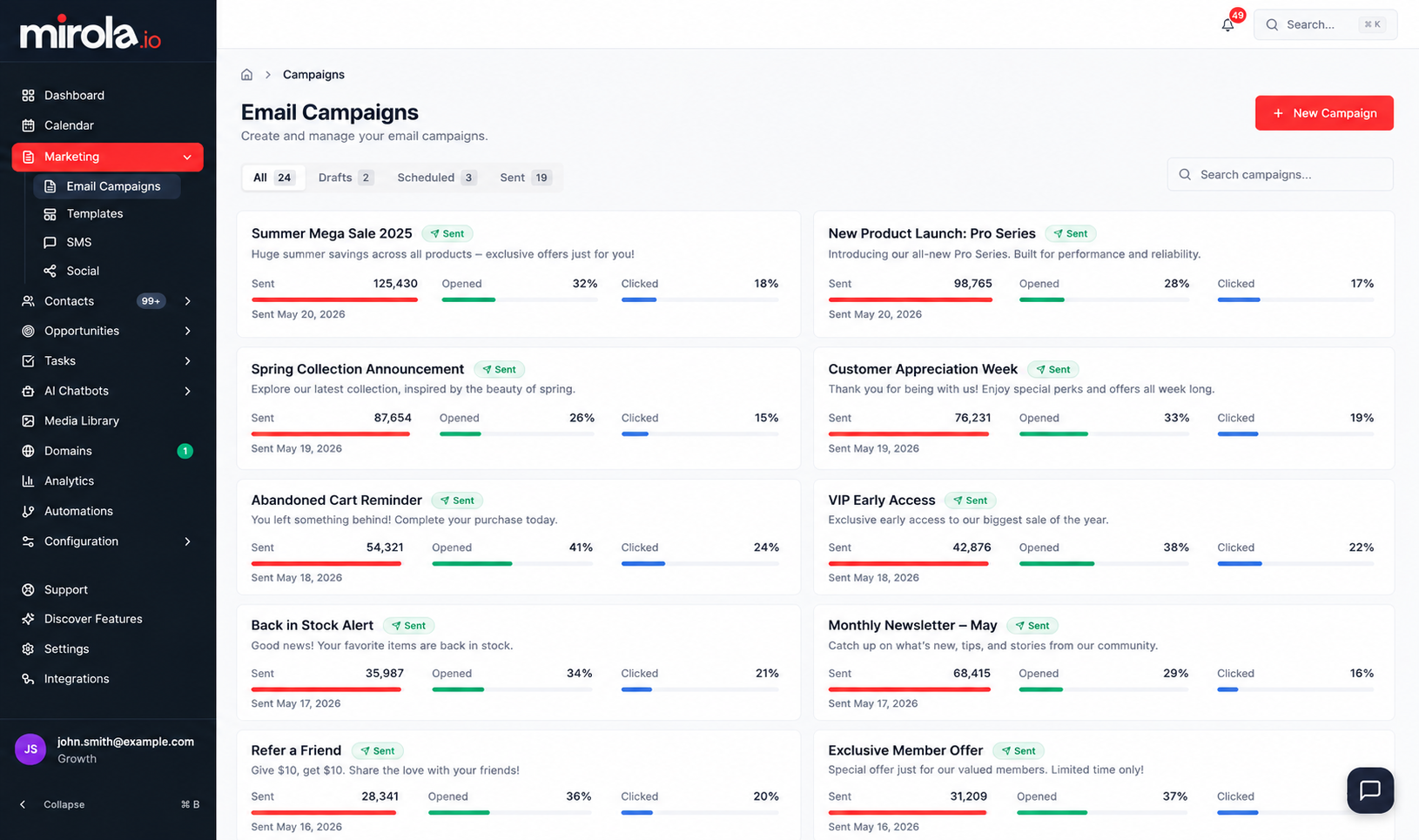 Email Campaigns
